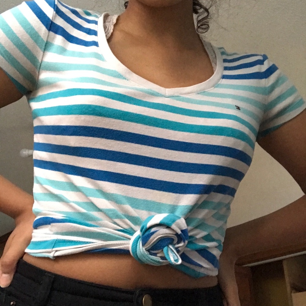 Tommy Hilfiger Striped V-Neck